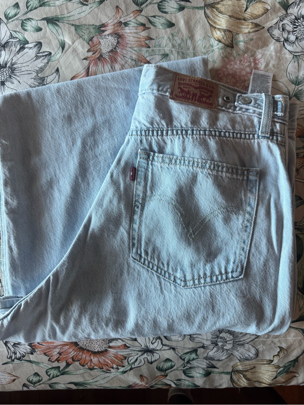 Levi's Light Blue High-Waist Wide Leg Jeans